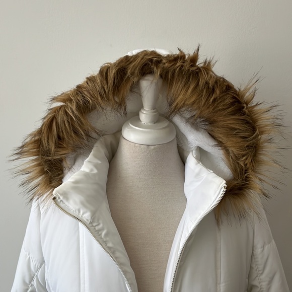 Yoki Outerwear Collection White Bomber Jacket with Hood - Medium - Picture 3 of 16